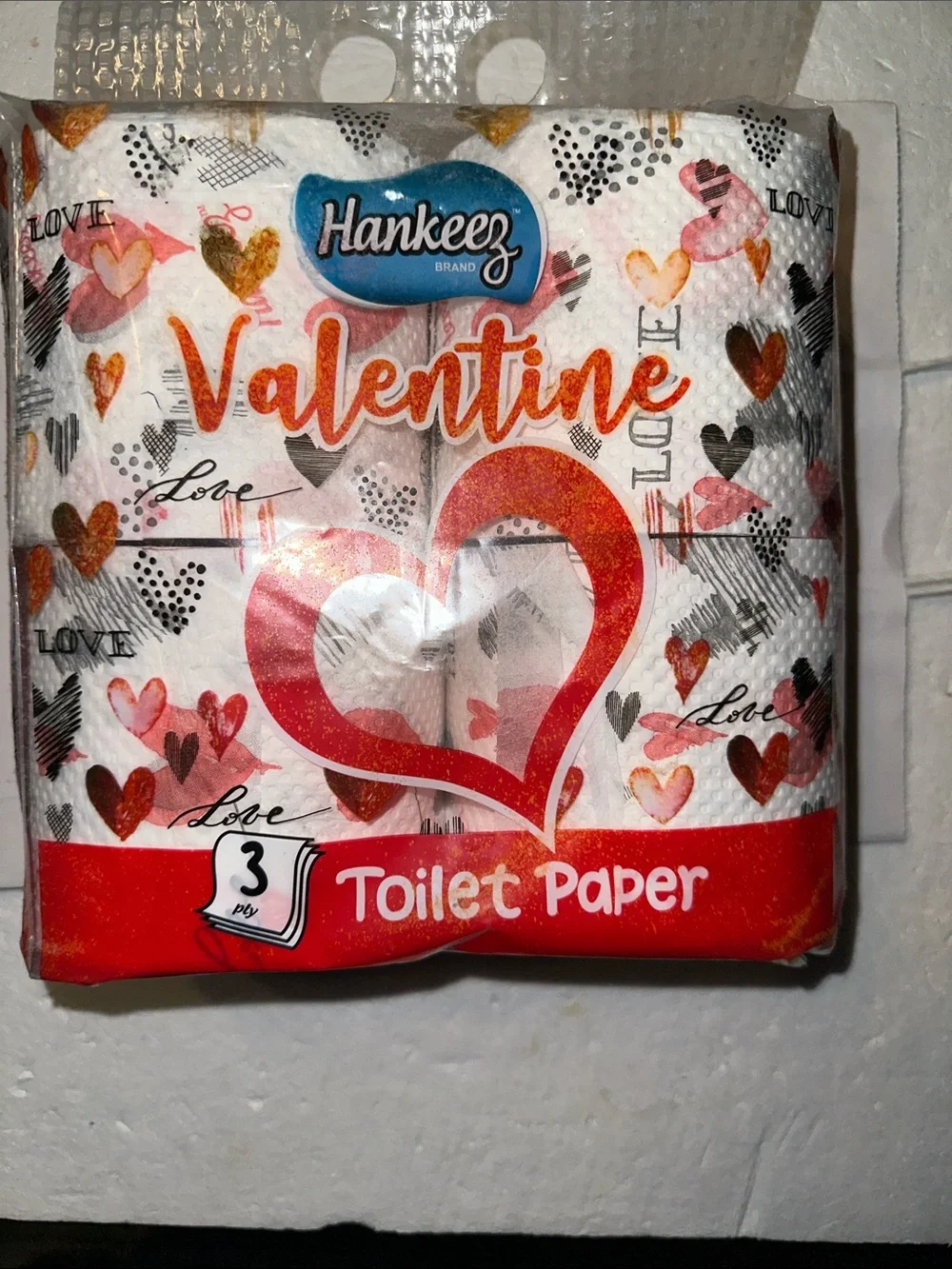 Valentine 4-Pack Toilet Paper
